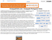 Tablet Screenshot of conjugateverb.com